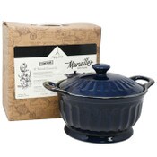 Wholesale - APPETIT 11" Round Ceramic Casserole Dish w/Lid Blue CB C/P, UPC: 041979203764